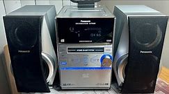 Panasonic DVD Stereo System SA-PM39D 5 Disc Hybrid Bi Amp System-Works-No Remote