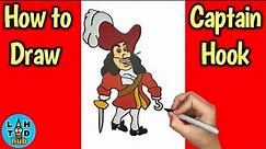 How to Draw Captain Hook | Art Lesson