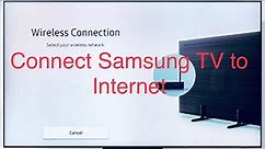 How Connect Samsung smart TV to Internet | WiFi or Hotspot or Wired | Network Setting Manual Guide