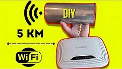 DIY ultra long range WiFi directional antenna using thin can and old router