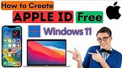 How to Create Apple ID in Windows PC | How to Create Apple ID for Free in Windows 11
