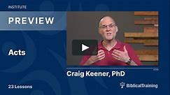 Acts | Dr. Craig Keener | NT619-00 Preview