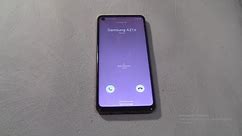 Samsung A21s Incoming call