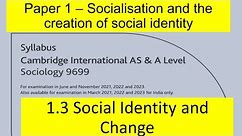 5. #Paper-1Social Identity and Change |A Level | Sociology (9699)-Urdu/Hindi- Live Class