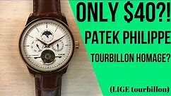 LIGE Open Heart Tourbillon Watch Review: Patek Phillipe Homage FOR $40?