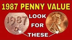 1987 penny value! 1987 Valuable pennies and error coins to look for!