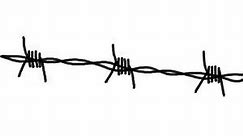 How to draw barbed wire