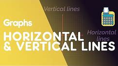 Horizontal & Vertical Lines | Graphs | Maths | FuseSchool