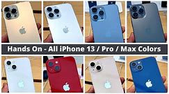 All iPhone 13 Colors - iPhone 13 / 13 Pro / 13 Pro Max