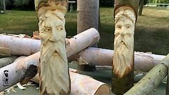 Carve a Woodspirit in a Stick - Hand Tool Tutorial