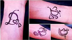 How to make different types of D letter Tattoo