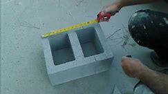 How To Cut Concrete Block Or Cinder Block To Fit - Using Grinder - For Shower Bench