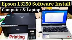 Epson EcoTank L3250 Driver Install, L3250 Software Install Computer , how to connect laptop l3250