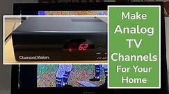 Make your own personal analog TV channels at home | UHF TV Channel Modulator | Video sender