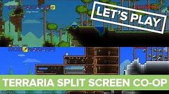 Terraria Split Screen Co-op Gameplay - Xbox 360 Let's Play- XBLA