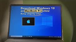 How to install windows 10 on MacBook Pro 2022 easy step-by-step | Free
