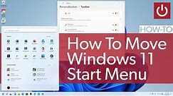How To Move Windows 11’s Start Menu To The Left Corner