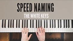 Naming The White Keys As Fast As You Can | Guided Practice With Backing Track