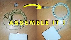 How to Make Apple MacBook charger from salvaged parts! [DIY]