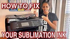 How to fix Your Sublimation Ink! | Get Your Colors Right With Your Epson Printer!
