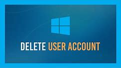 Windows: Delete User Account in Windows 10 | KEEP FILES