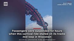 Roller coaster riders trapped upside down for hours until daring rescue