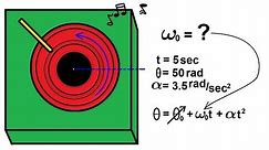 Physics 11 Rotational Motion (4 of 6) Turntable - Equations of Kinematics