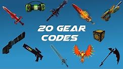 20 Gear Codes on ROBLOX