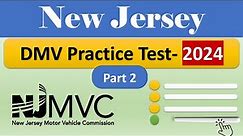 DMV NJ Written Test 2024 New Jersey MVC Permit Practice Test Questions and Answers