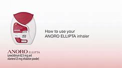 How to use your ANORO ELLIPTA inhaler