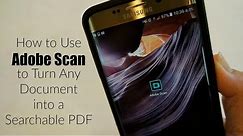How to Use the Adobe Scan App