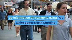 Free White Pages North Carolina