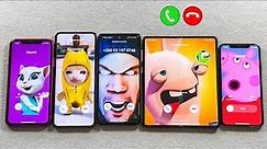iPhone 11 + Xs vs Samsung Z Flip 4 + Z Fold 3 + A53 Incoming Call at the Same Time