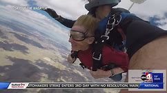 84-year-old on a mission to skydive 1,000 times