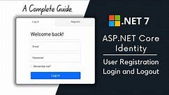 Asp.Net Core MVC & Identity UI - User Registration and Login