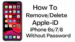 How To Remove iCloud From iPhone 6s/7/8 Without Password - Sign-Out Of iCloud Without Password 2022