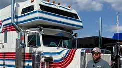Peterbilt 359 NASCAR Pace Truck😱 #trucks #trucking #trucker #truckdriver #peterbilt #scania #kenworth #semi #largecarmafia #dodge #diesel #dieseltrucks #dieselpower #dieselmechanic #diesellife #righttracksystem #stance #power #speed #trending #viral | Bruce Wilson