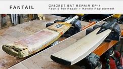 Cricket Bat Repair EP-4 - Face & Toe Repair + Handle Replacement