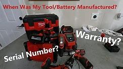 Milwaukee Tool & Battery Warranty - How To Read The Date Code.
