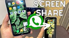 Share Screen in Whatsapp Video Call | Whatsapp Screen Share new Feature
