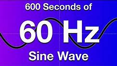 60Hz Sine Wave Test Tone - 600 Seconds (10 Minutes)