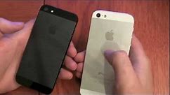 Black iPhone 5 vs White iPhone5
