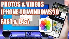 How to Transfer Photos and Videos from iPhone to Windows 10 PC| Free, Fast, No Download, with USB