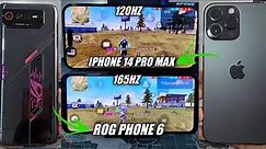 IPHONE 14 PRO MAX vs ROG PHONE 6