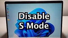 How to Switch Out of S Mode Windows 11 / 10 PC