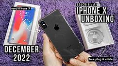 iPhone X Unboxing In 2022 | iPhone X Black 256GB