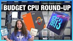 $50-$100 Budget CPU Benchmarks: AMD Ryzen R5 1600 AF vs. Intel i3-9100F, Athlon 3000G