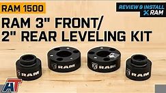 2009-2018 RAM 1500 RAM Officially Licensed 3" Front / 2" Rear Leveling Kit Review & Install