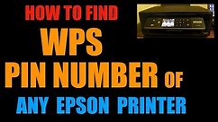 How to find the WPS PIN Number of Any Epson Printer ?