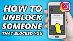 How to Unblock People on Instagram That Blocked You 2024 [100% WORKING]